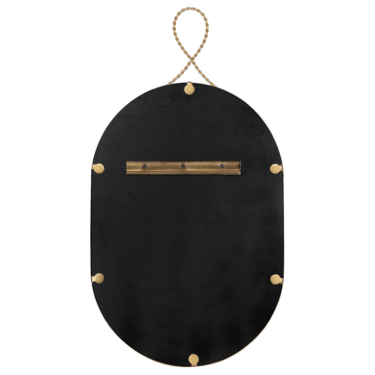 TOV Furniture Ravina Braided Brass Oval Wall Mirror