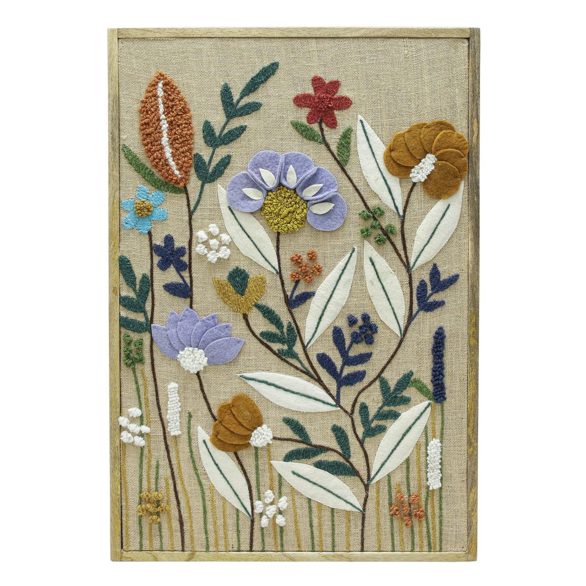 TOV Furniture Muro Sprout Embroidered Large Wall Art