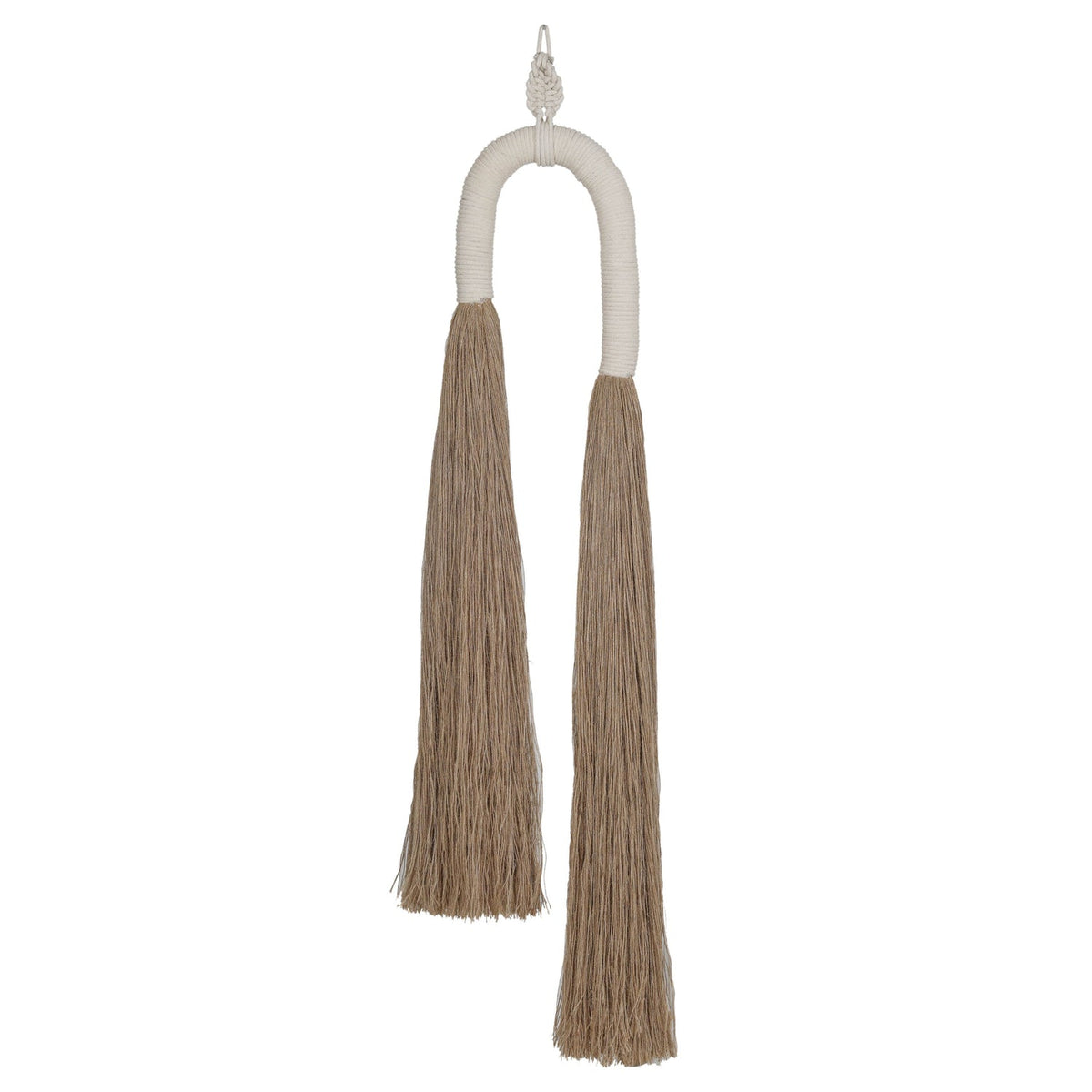 TOV Furniture Pasha Natural Cotton Jute Tassel Wall Decor in natural jute and cotton, primary product view