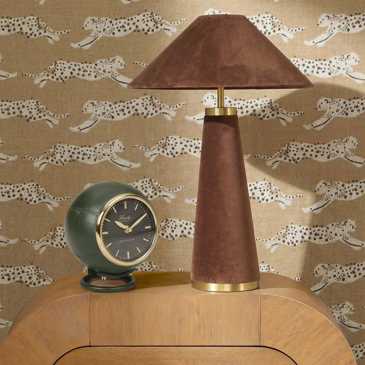 TOV Furniture Draper Dark Green Standing Accent Clock