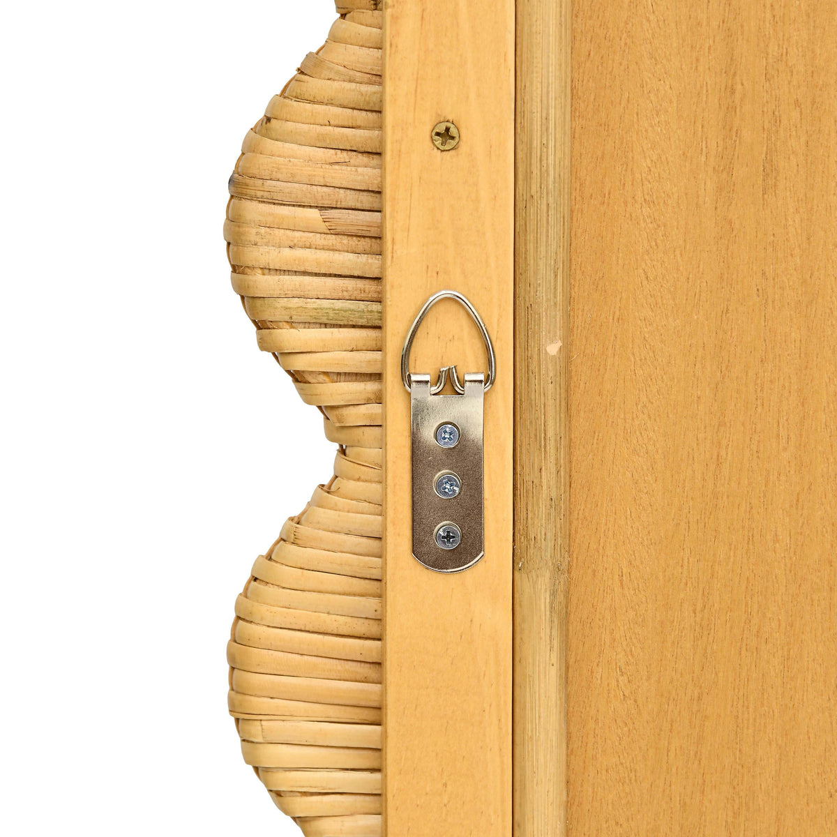 TOV Furniture Bama Long Natural Rattan Floor Mirror