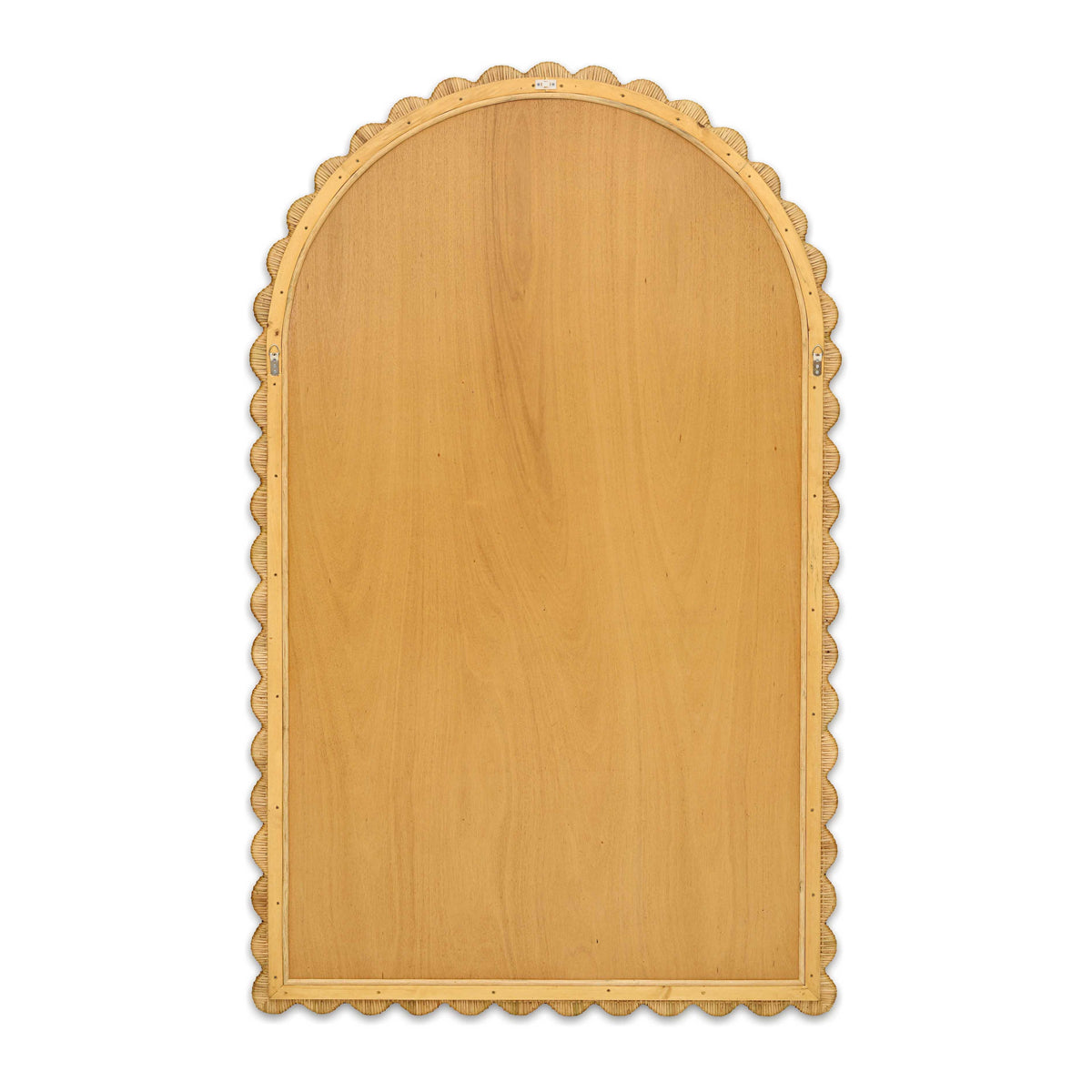 TOV Furniture Bama Jumbo Natural Rattan Arched Floor Mirror