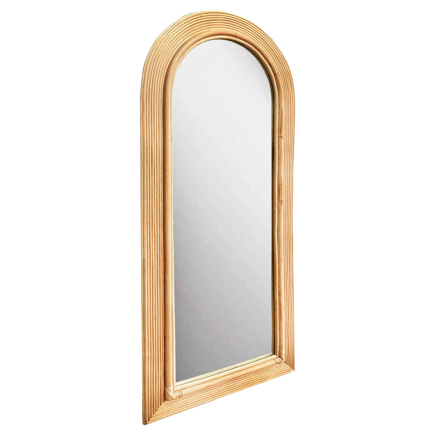 TOV Furniture Tanya Rattan Floor Mirror