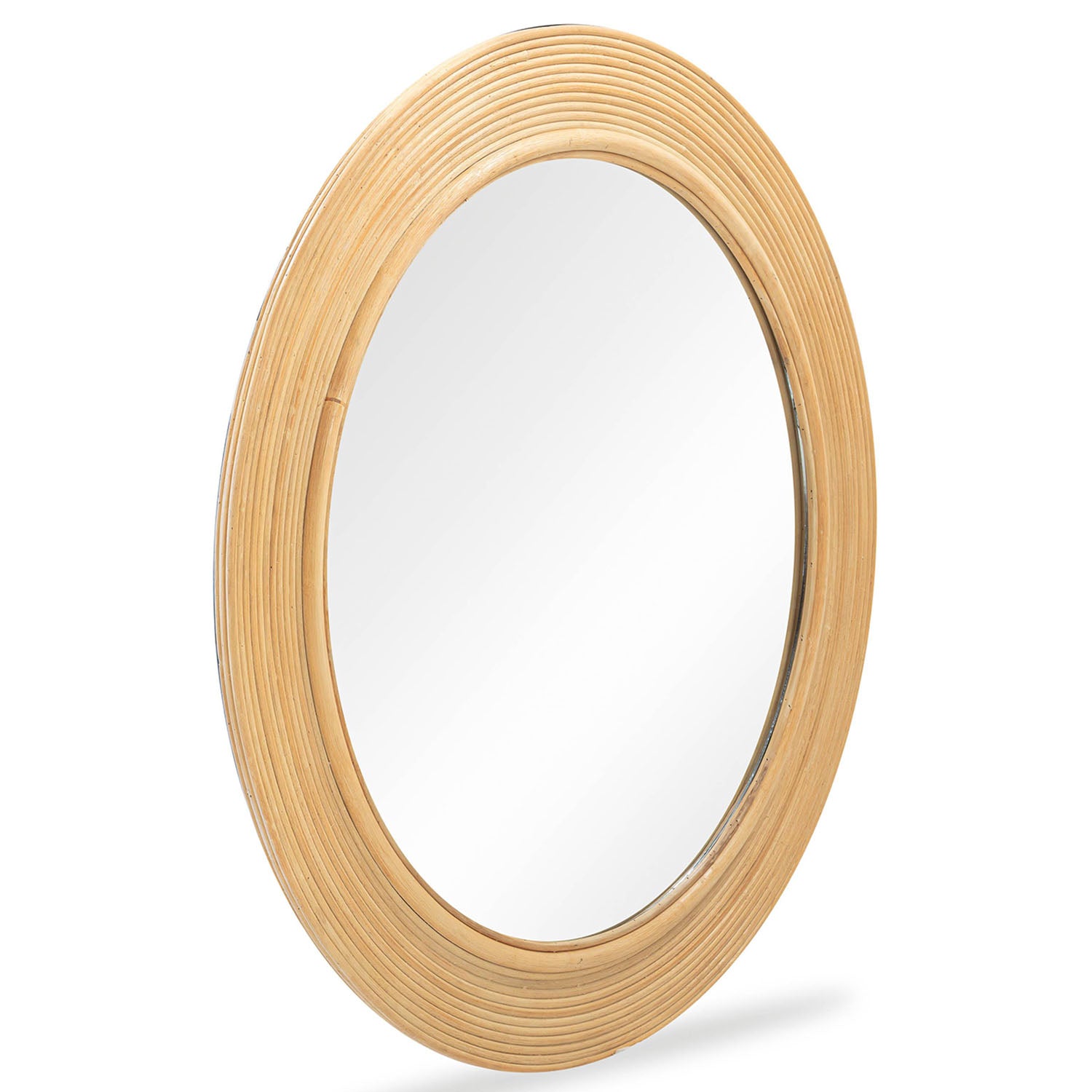 TOV Furniture Tanya Rattan Round Wall Mirror