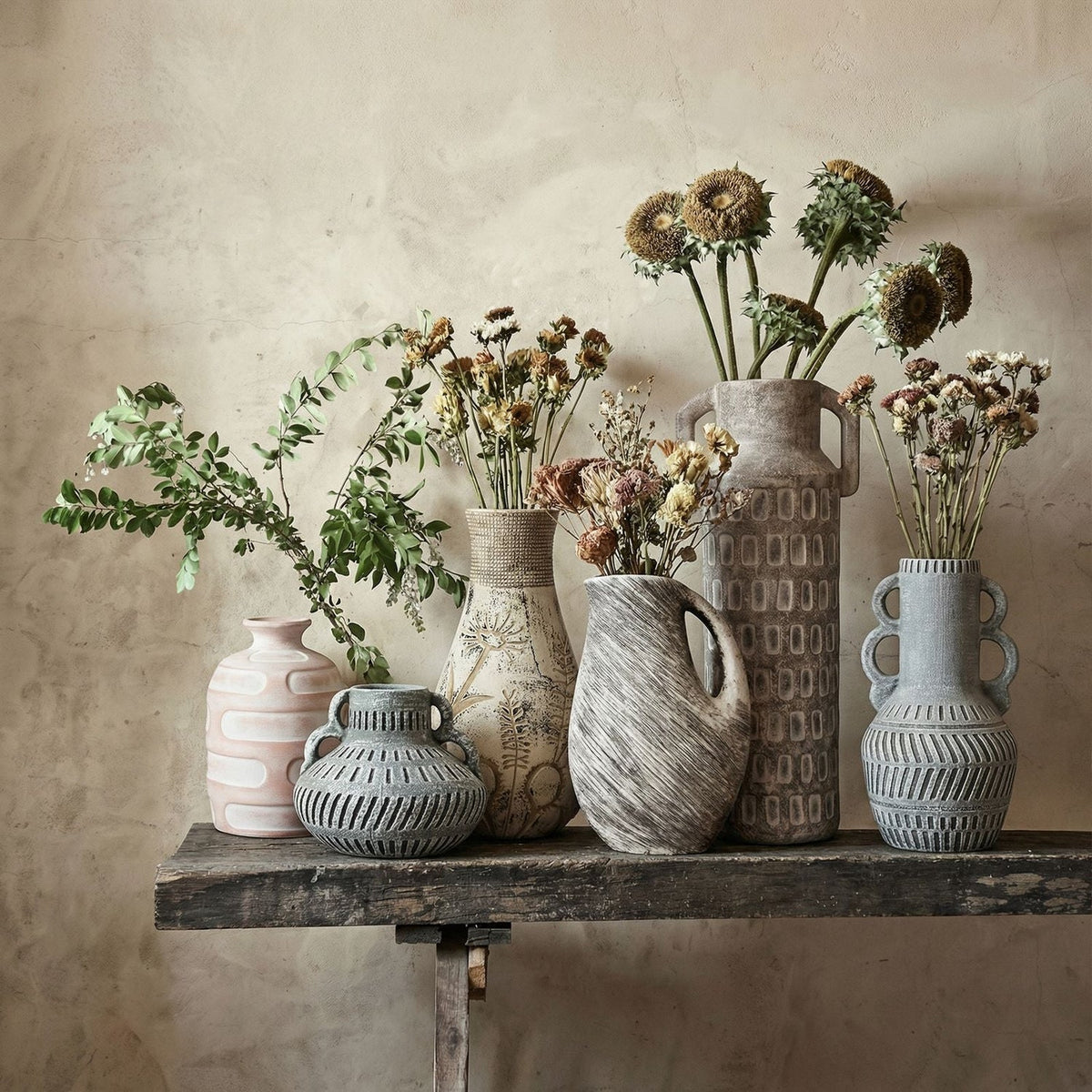 TOV Furniture Earthenware Diode Flower Vase