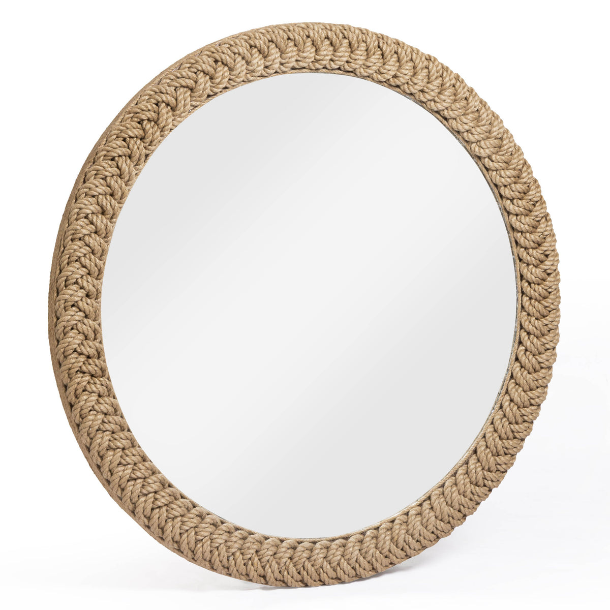 TOV Furniture Midge Rope Round Wall Mirror