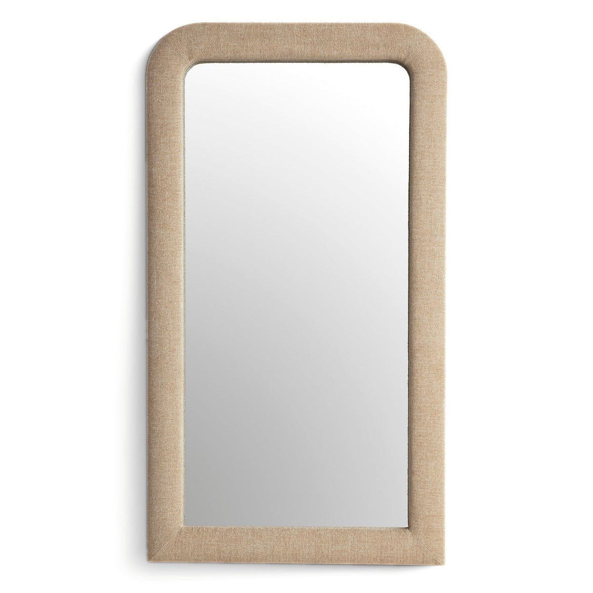 TOV Furniture Heidi Honey Upholstered Oversized Floor Mirror