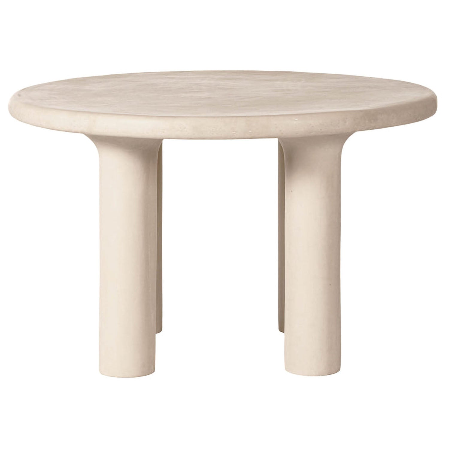 TOV Furniture Barbara Cream Textured Indoor/Outdoor Round Dining Table