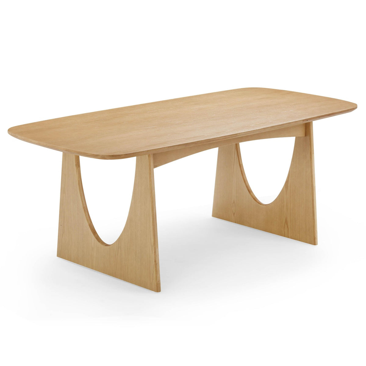 TOV Furniture Cybill Natural Ash Rectangular Dining Table in natural ash, primary product view