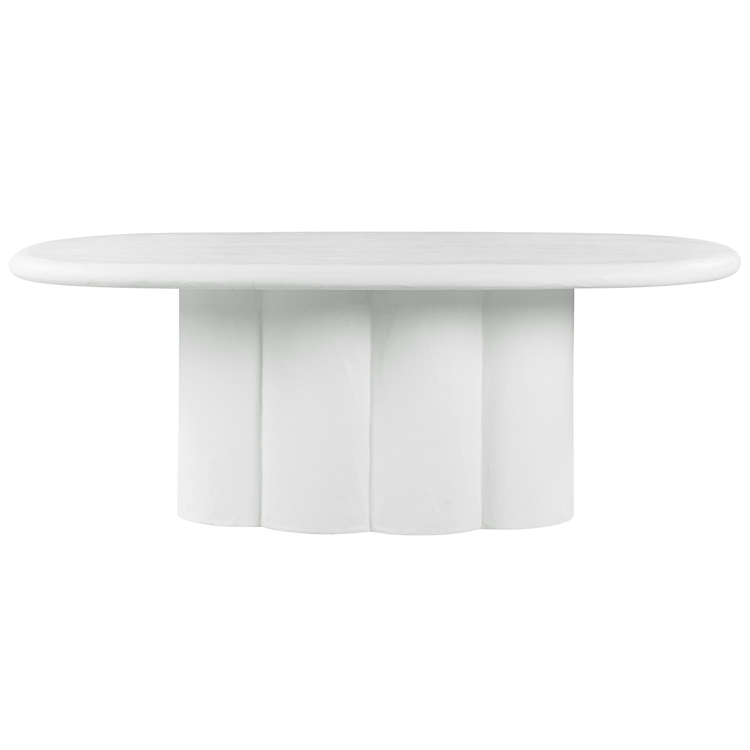 TOV Furniture Elika Faux Plaster Indoor/Outdoor Dining Table
