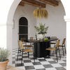 TOV Furniture Elika Faux Plaster Indoor/Outdoor Dining Table