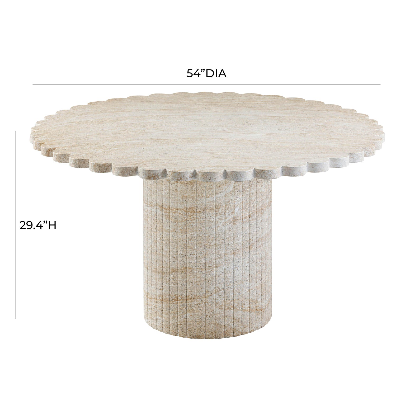TOV Furniture Blossom Indoor/Outdoor Round Dining Table