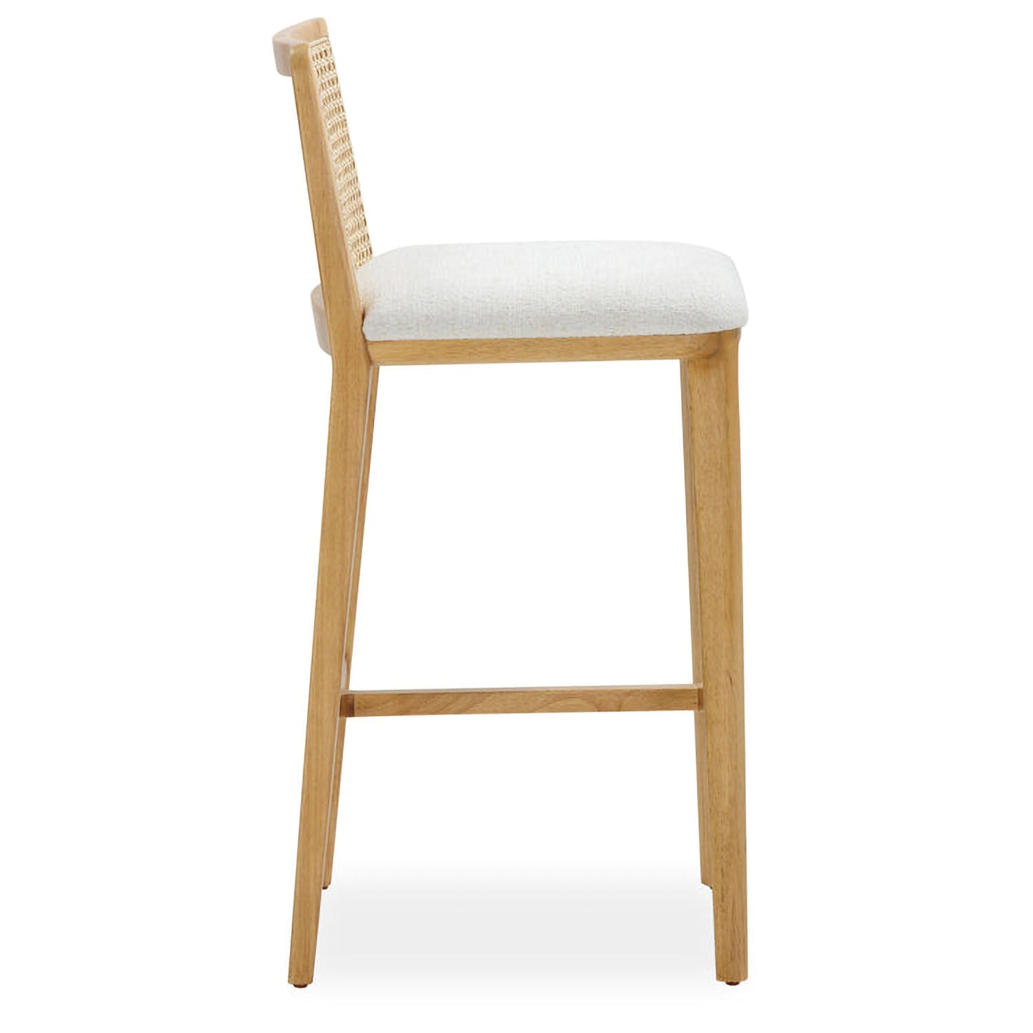 TOV Furniture Gerri Performance Tweed and Rattan Counter Stool