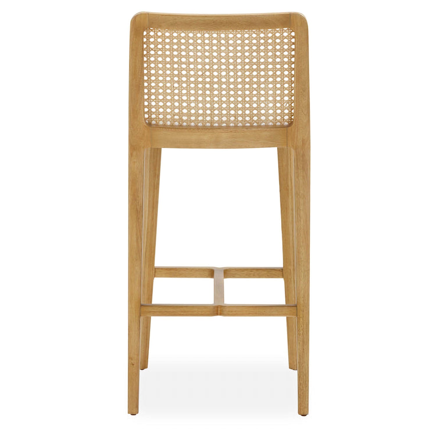 TOV Furniture Gerri Performance Tweed and Rattan Counter Stool