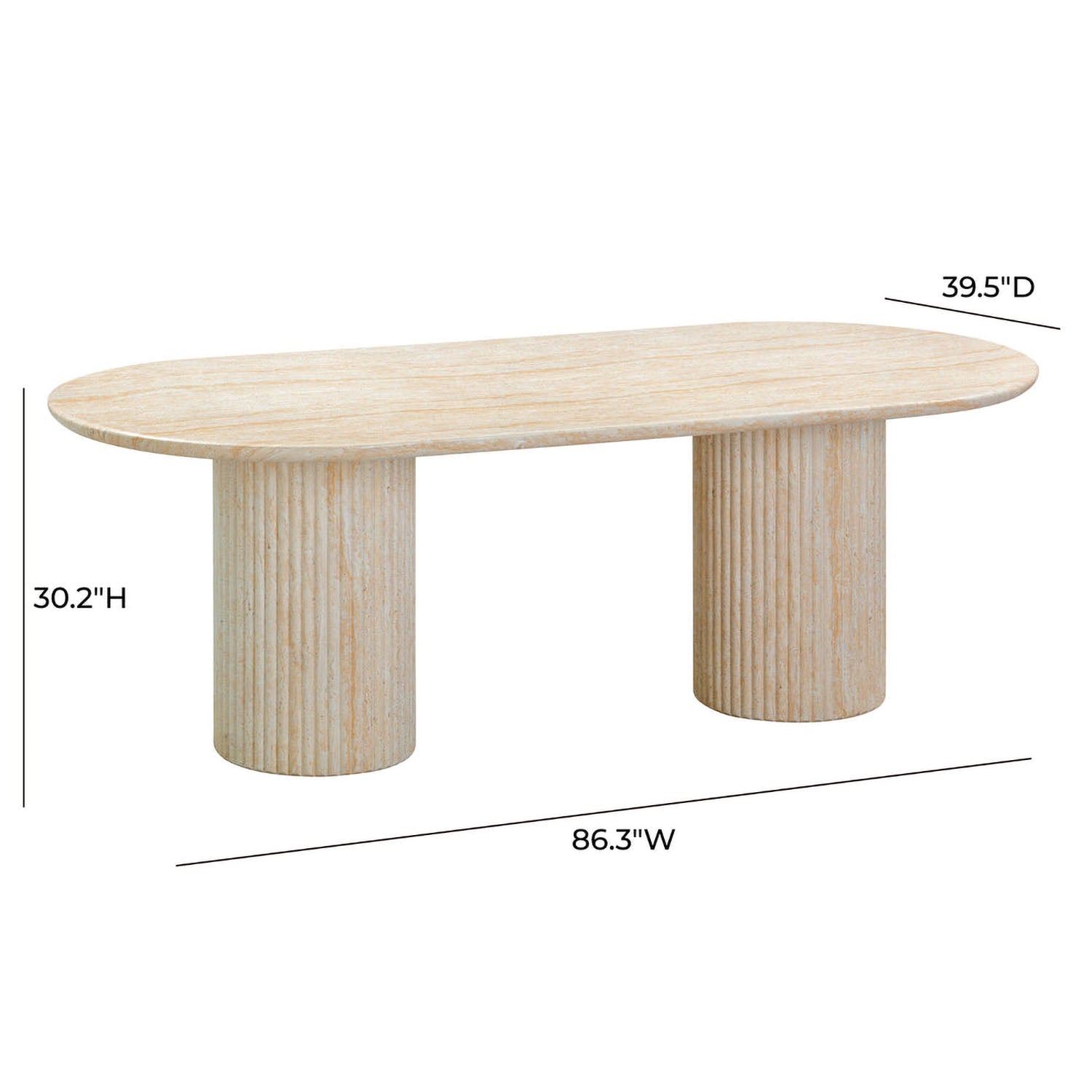TOV Furniture Pattern Indoor/Outdoor Dining Table