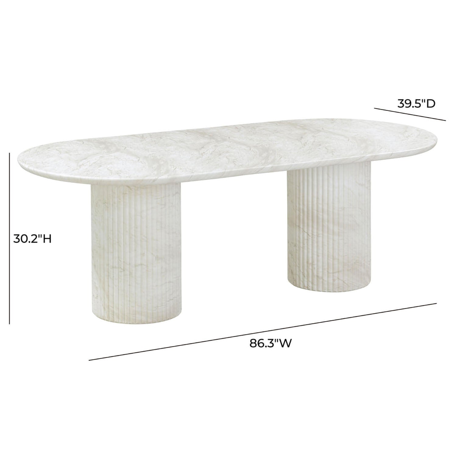 TOV Furniture Pattern Indoor/Outdoor Dining Table