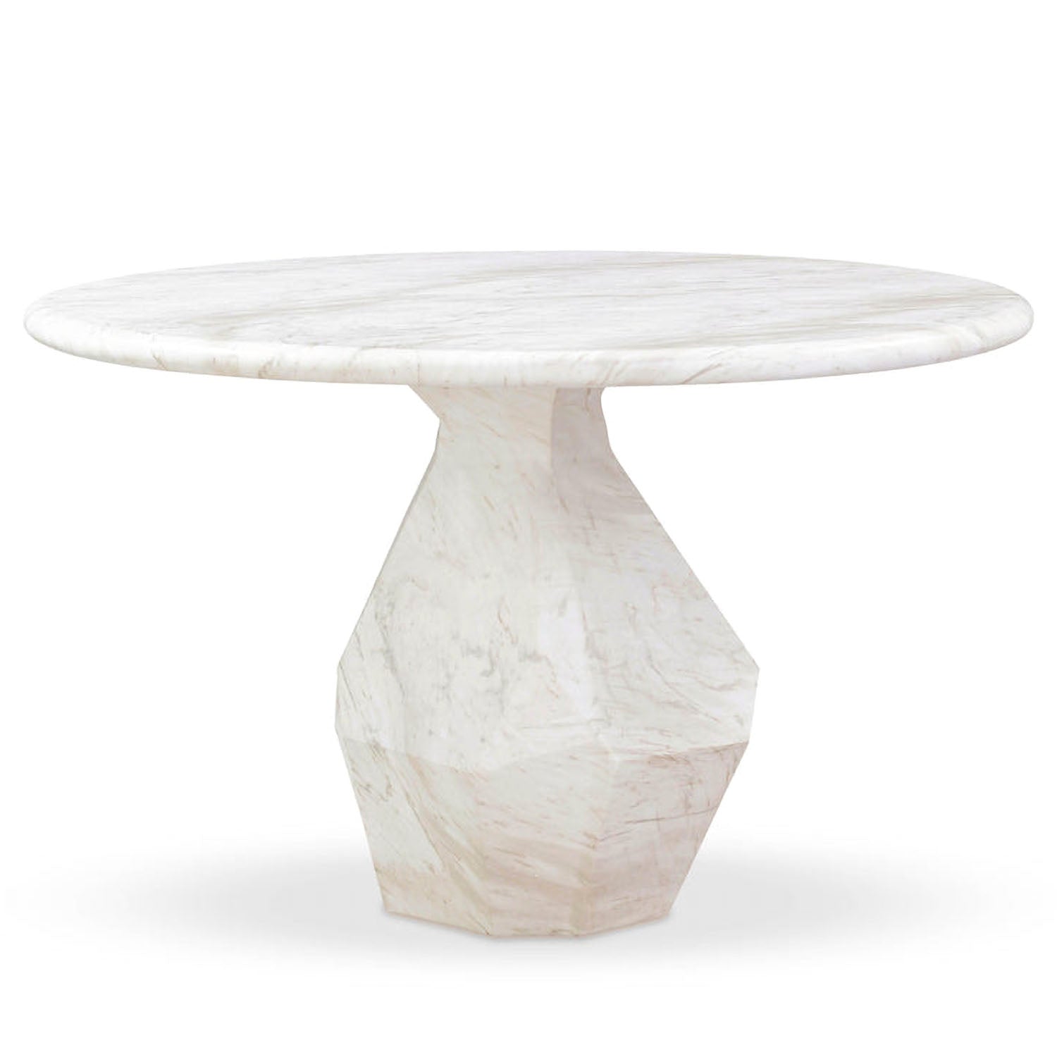 TOV Furniture Esme Faux Marble Indoor/Outdoor Round Dining Table