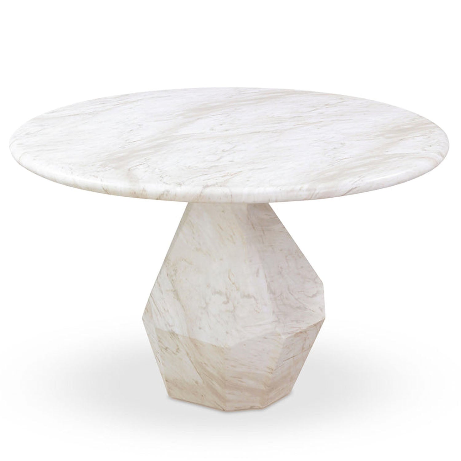 TOV Furniture Esme Faux Marble Indoor/Outdoor Round Dining Table