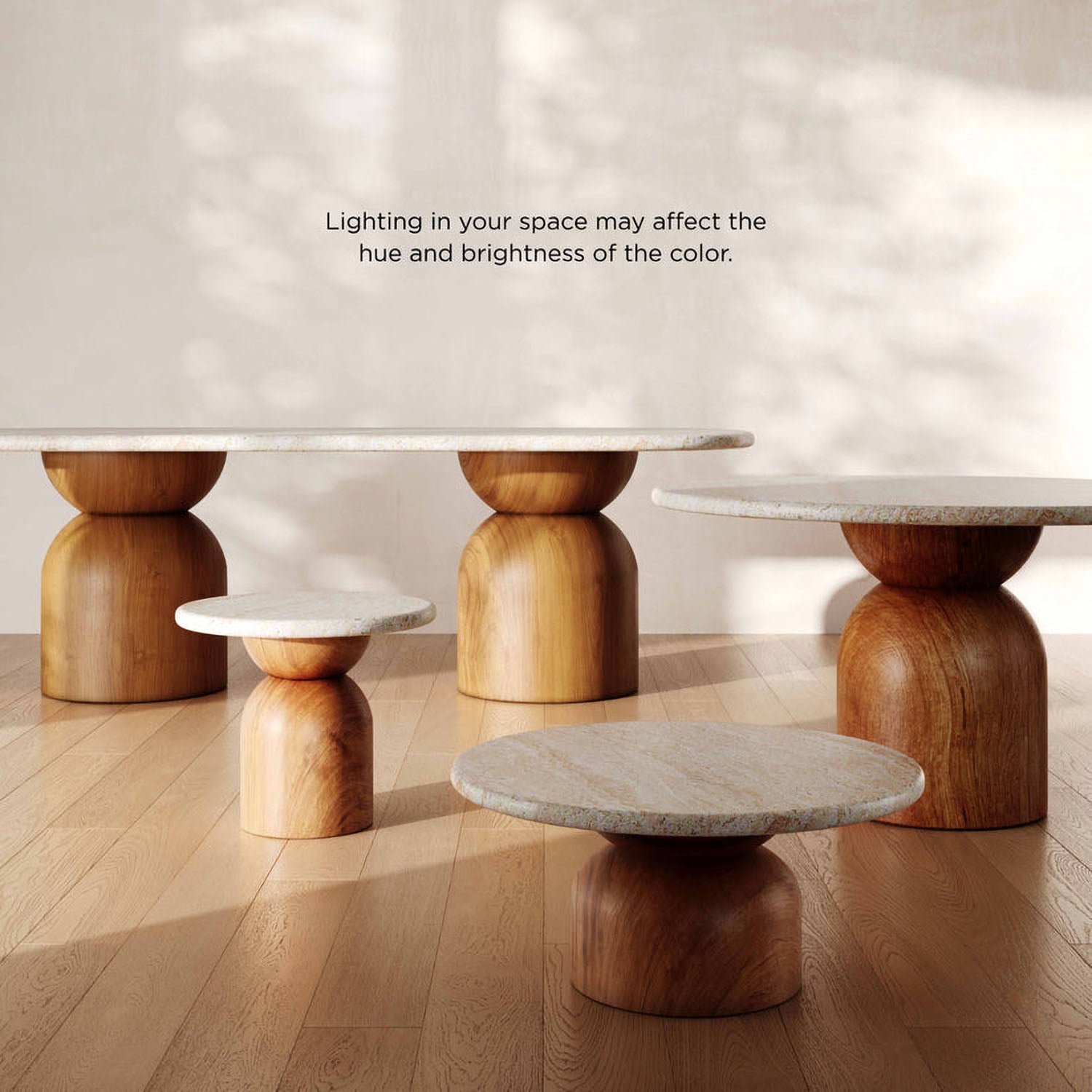 TOV Furniture Cynthia Travertine Concrete Indoor/Outdoor Oval Dining Table