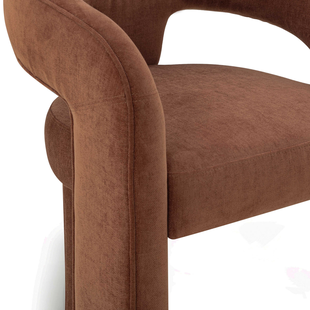 TOV Furniture Malone Rust Performance Chenille Dining Chair