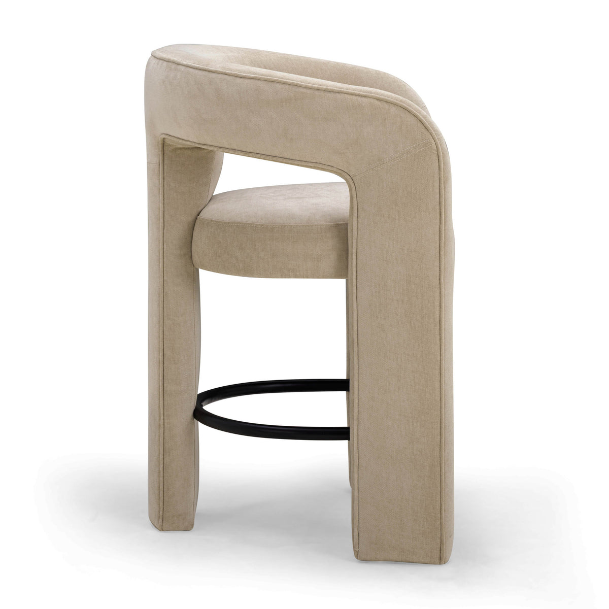TOV Furniture Malone Taupe Performance Chenille Counter Stool