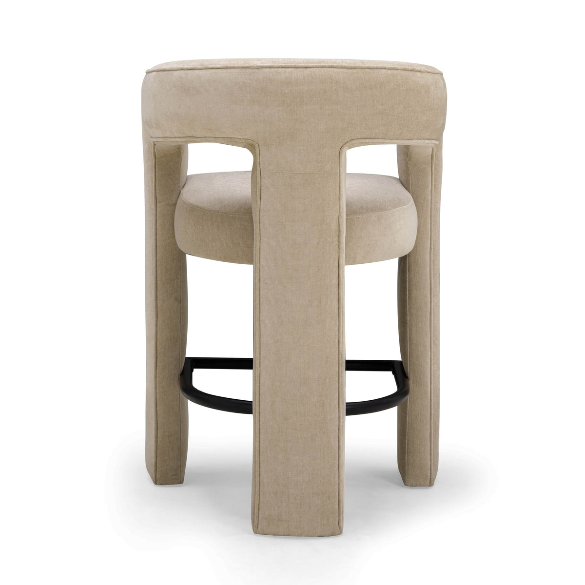 TOV Furniture Malone Taupe Performance Chenille Counter Stool