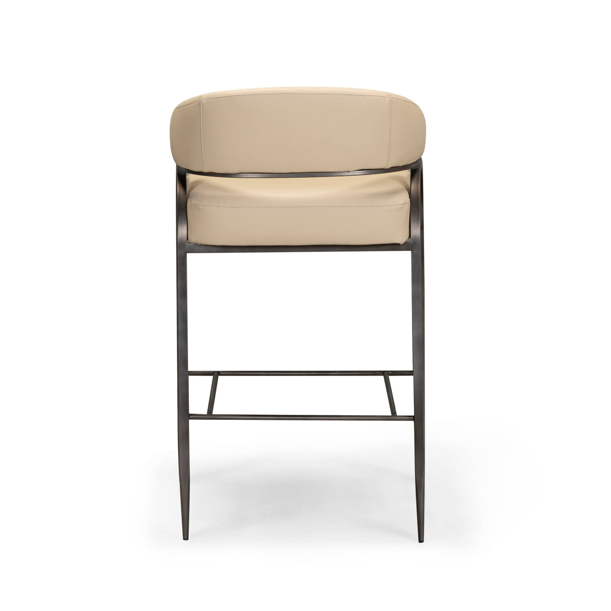 TOV Furniture Tatum Taupe Performance Vegan Leather Counter Stool