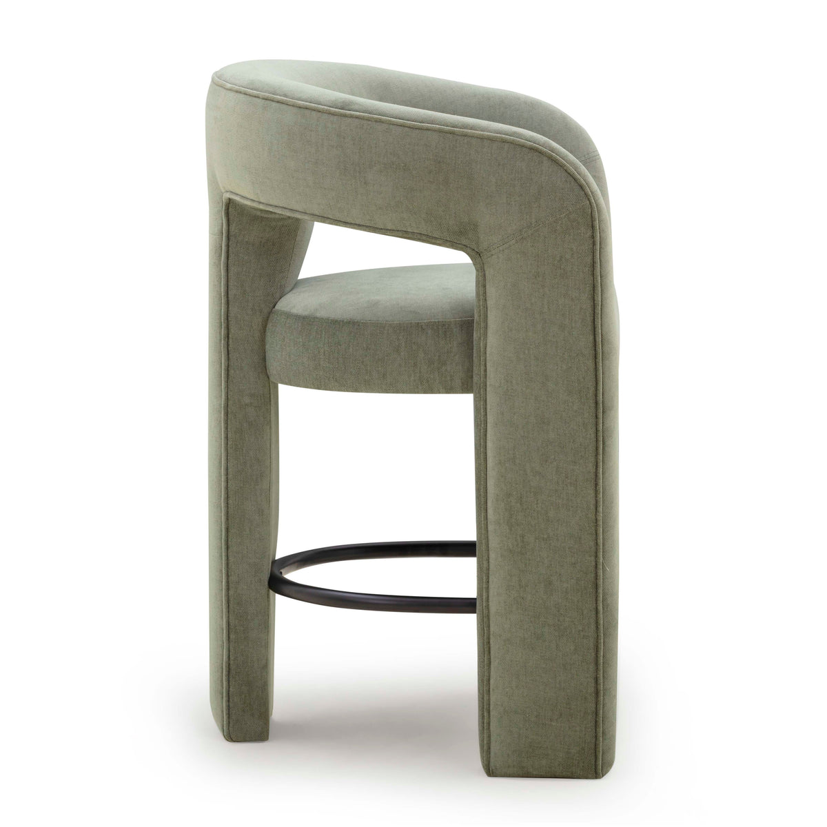 TOV Furniture Malone Green Performance Chenille Counter Stool