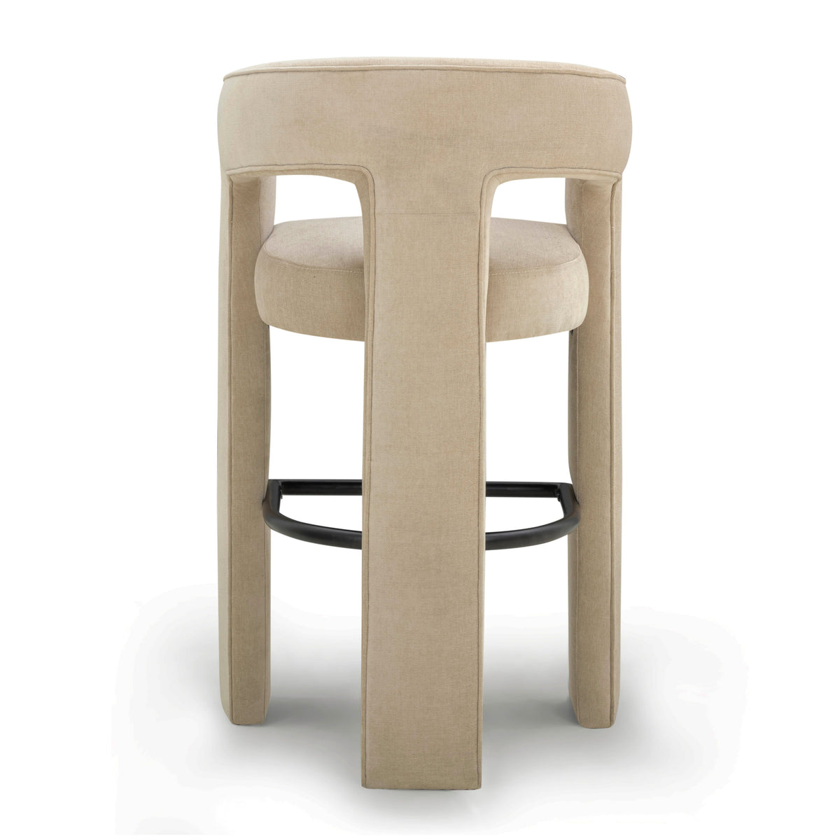 TOV Furniture Malone Taupe Performance Chenille Bar Stool