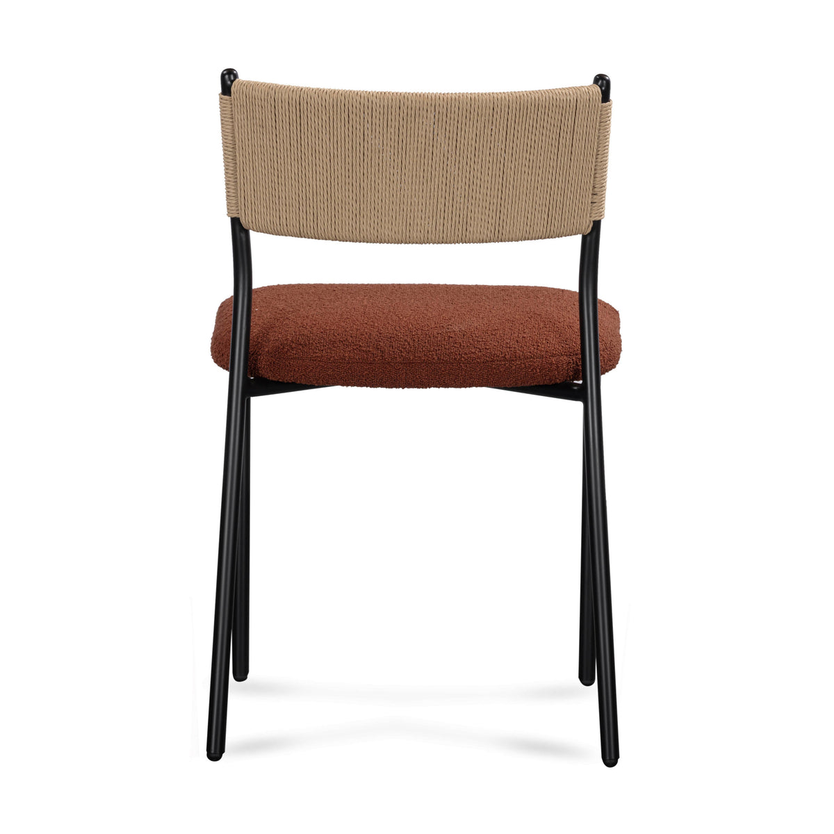 TOV Furniture Celine Maroon Performance Boucle Dining Chair Set of 2