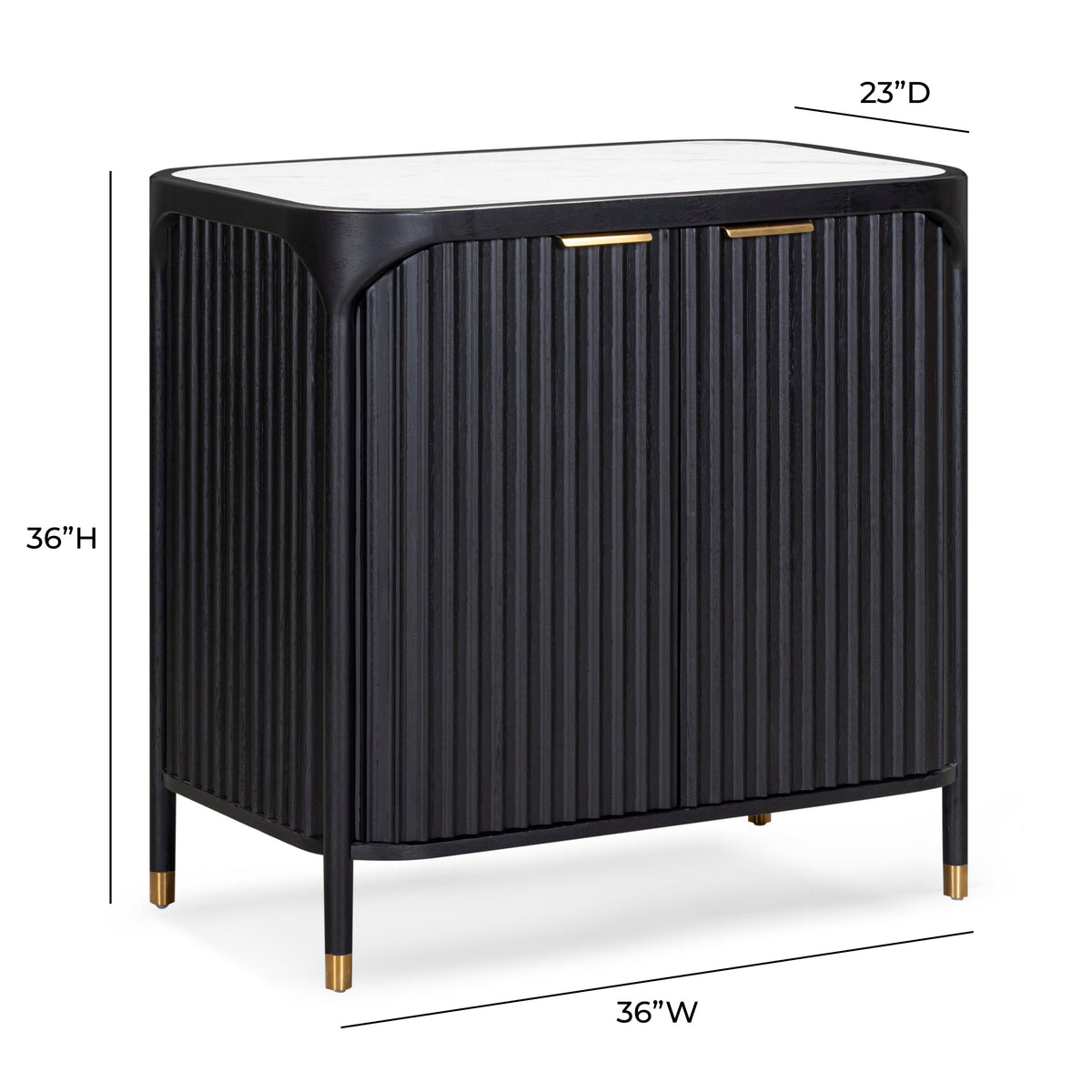 TOV Furniture Yaha Black Bar Cabinet