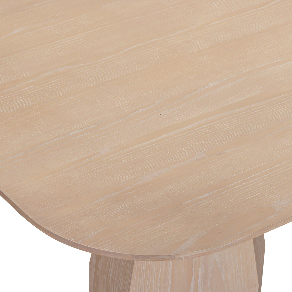 TOV Furniture Brocha Driftwood Ash Wood Rectangular 106in Dining Table