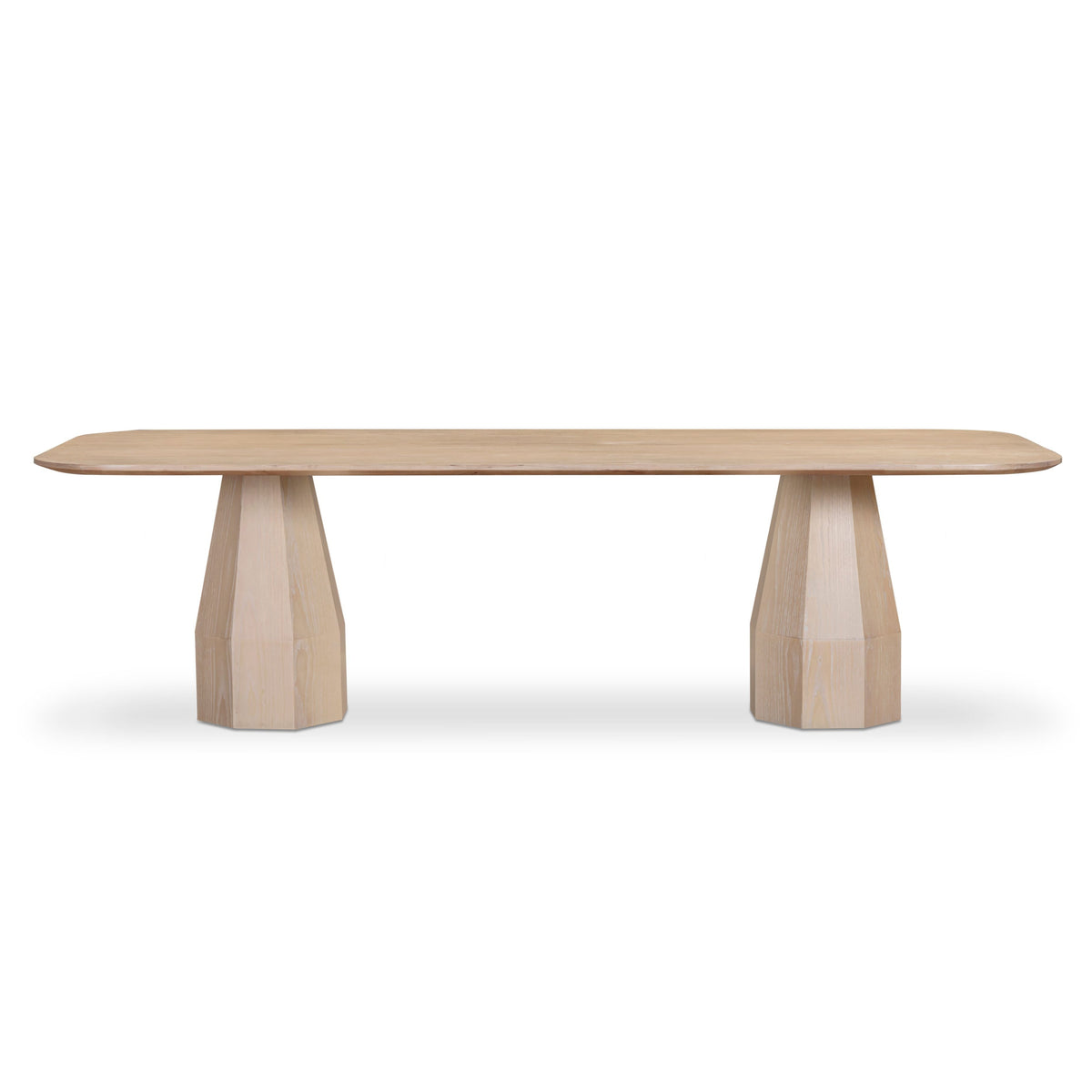TOV Furniture Brocha Driftwood Ash Wood Rectangular 106in Dining Table