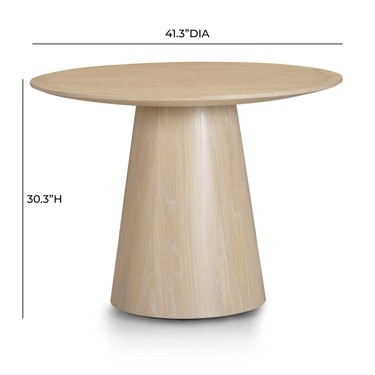 TOV Furniture Sahara Round Oak 41in Dining Table