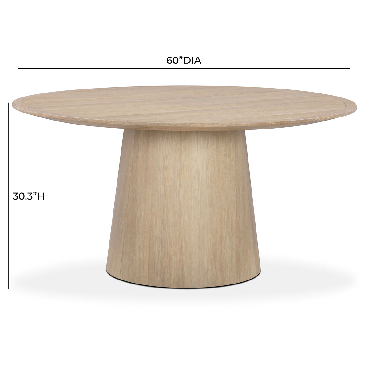 TOV Furniture Sahara Natural Round 60in Dining Table