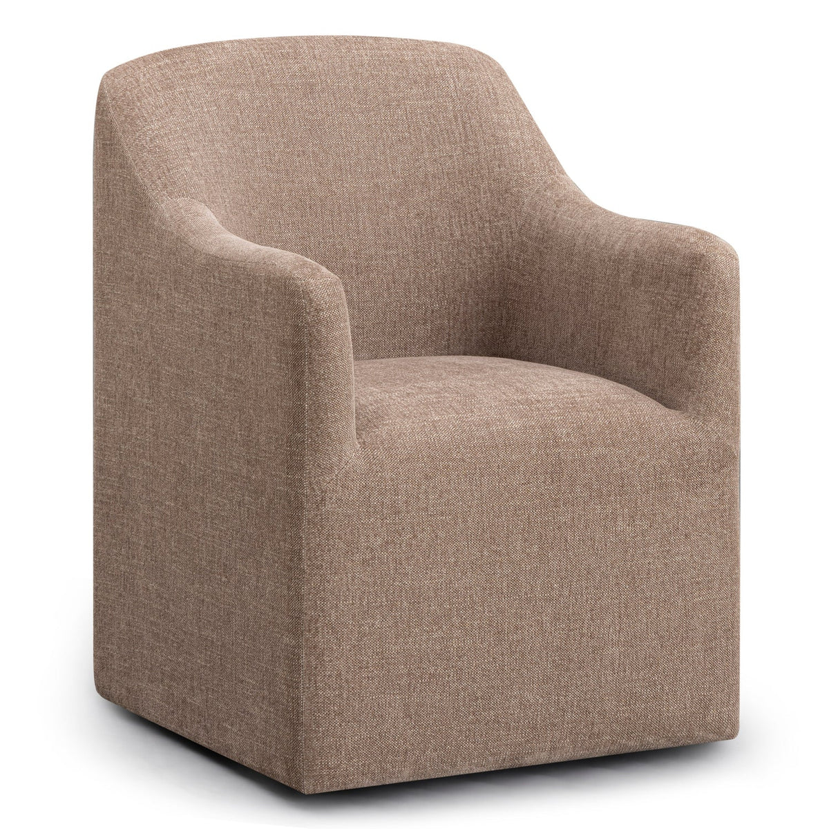 TOV Furniture Helena Tall Brown Textured Weave Performance Dining Chair in brown textured weave, primary product view