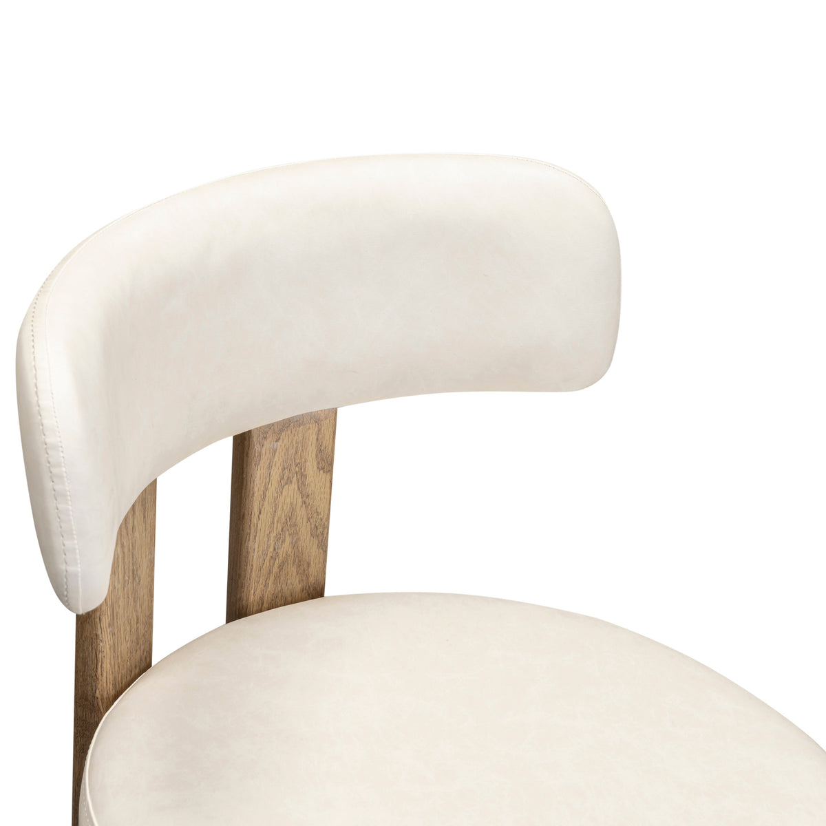 TOV Furniture Odessa Cream Performance Vegan Leather Counter Stool