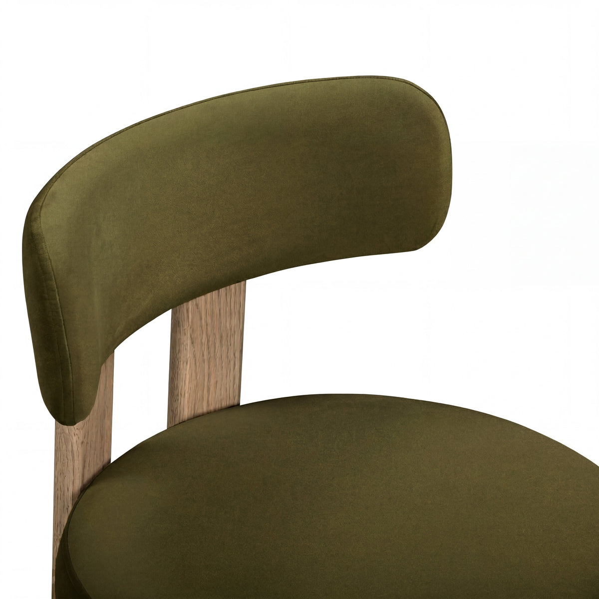 TOV Furniture Odessa Green Performance Velvet Dining Chair