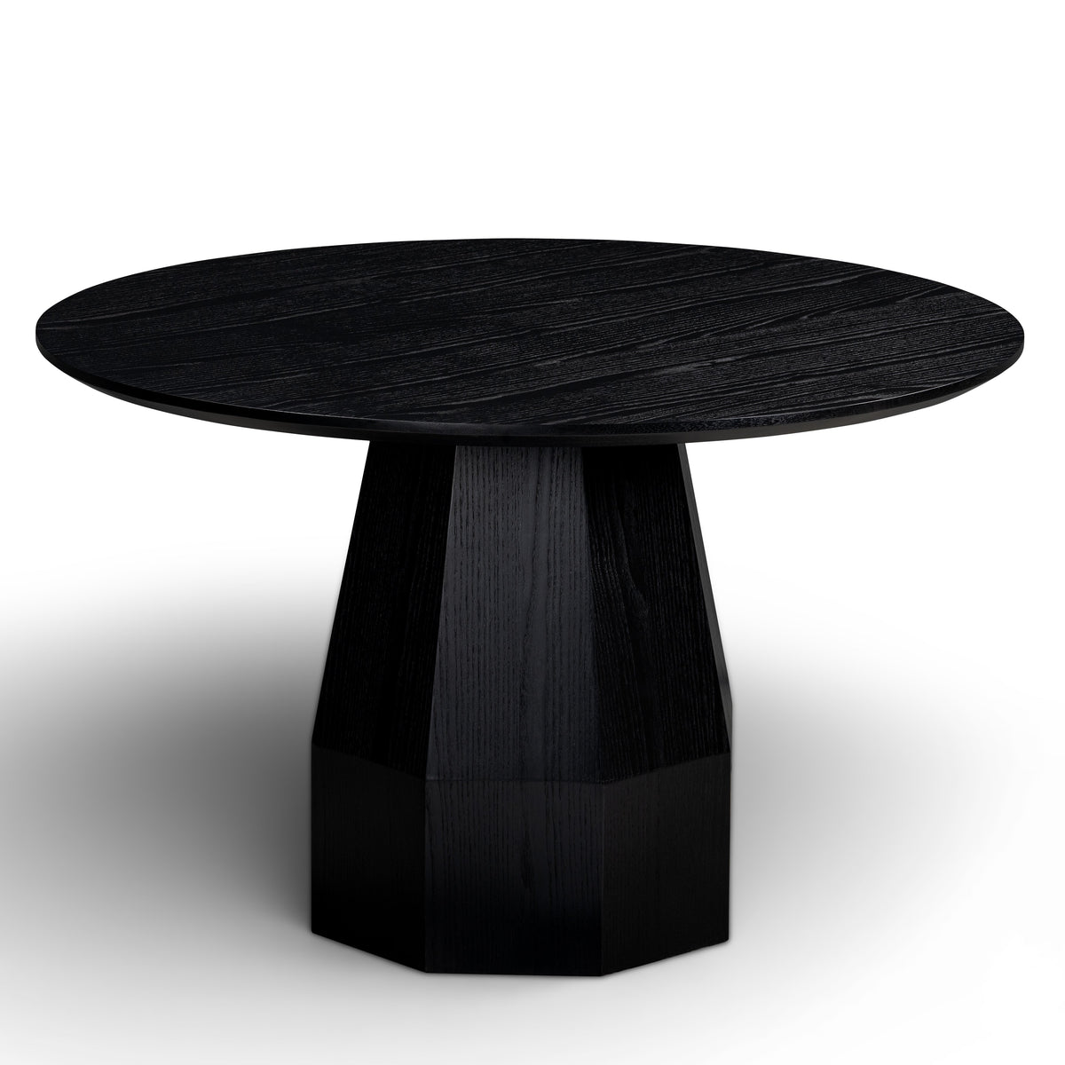 TOV Furniture Brocha Black Ash Wood Round 48in Dining Table
