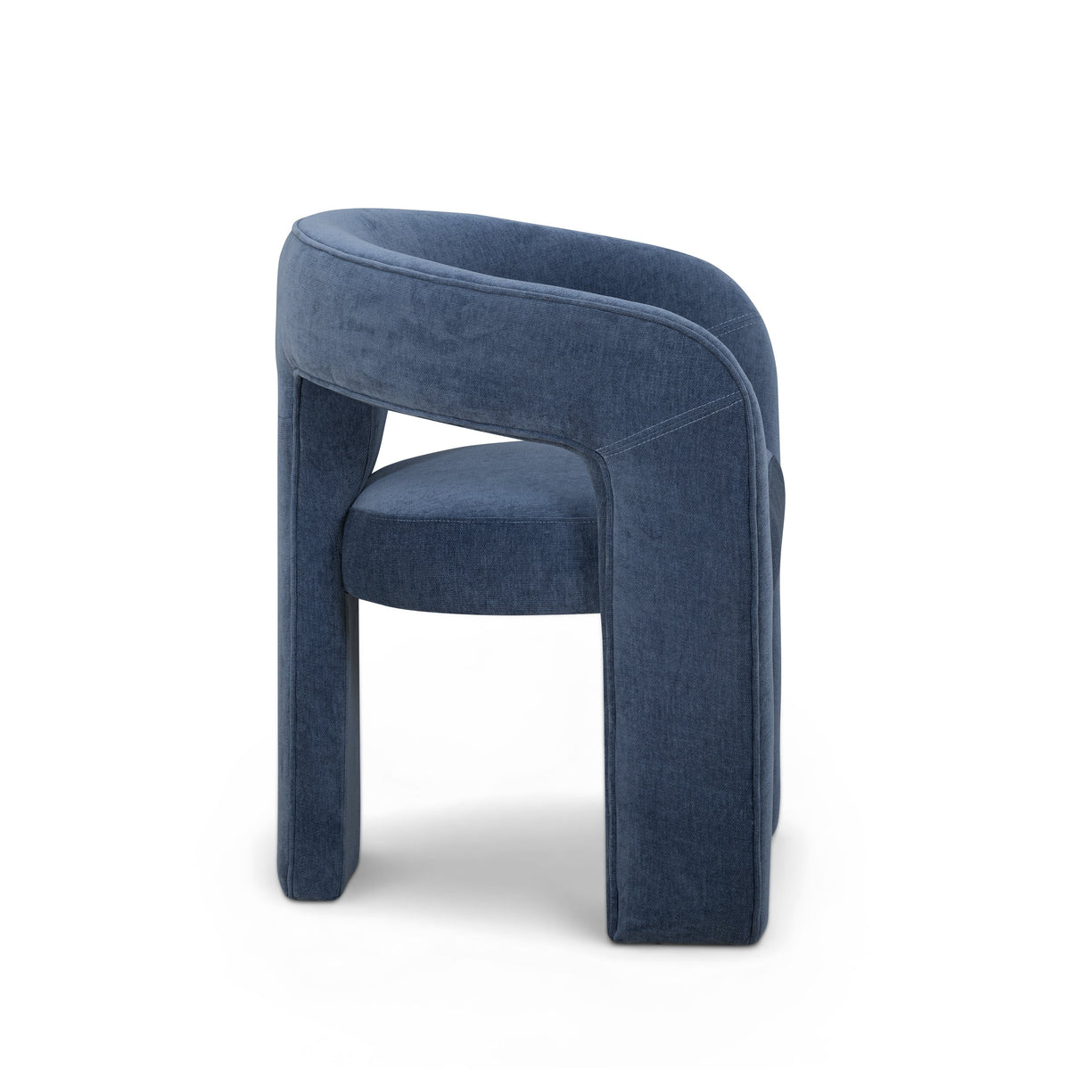 TOV Furniture Malone Blue Denim Performance Chenille Dining Chair