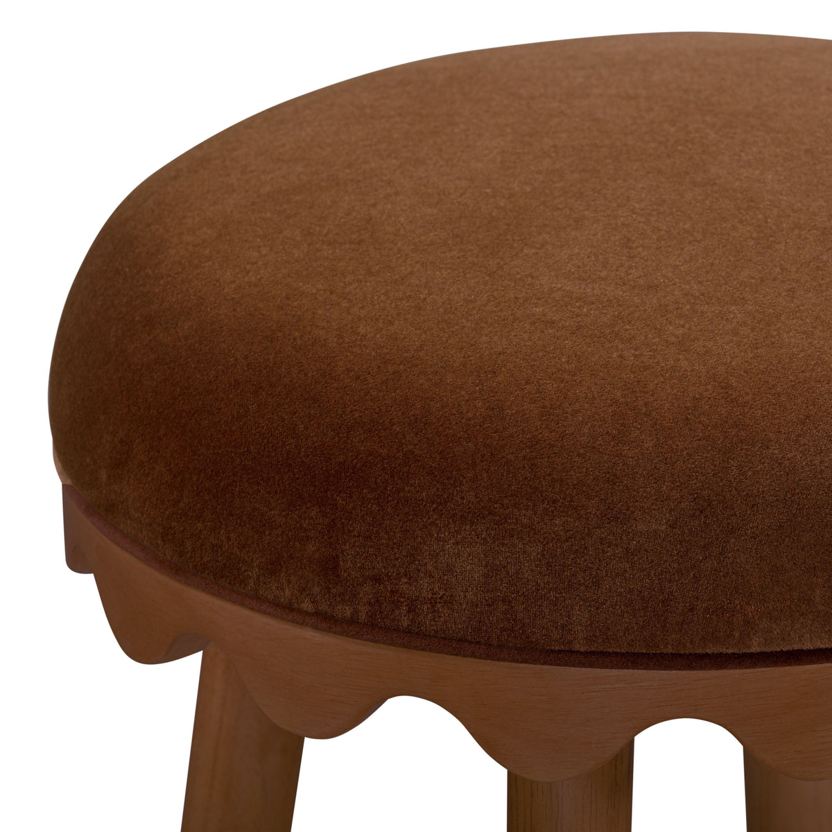 TOV Furniture Oodle Bronze Performance Vegan Mohair Counter Stool