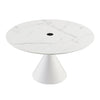 TOV Furniture Piper White Round Dining Table
