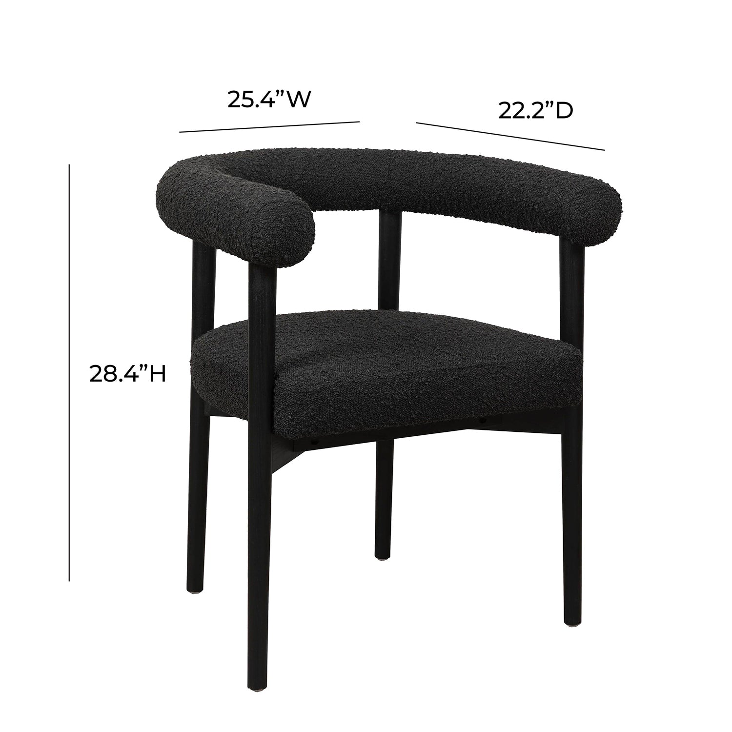 TOV Furniture Spara Boucle Dining Chair