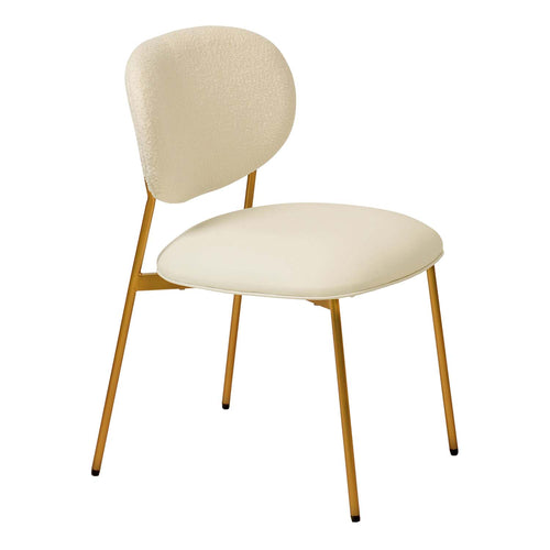 TOV McKenzie Boucle Stackable Dining Chair