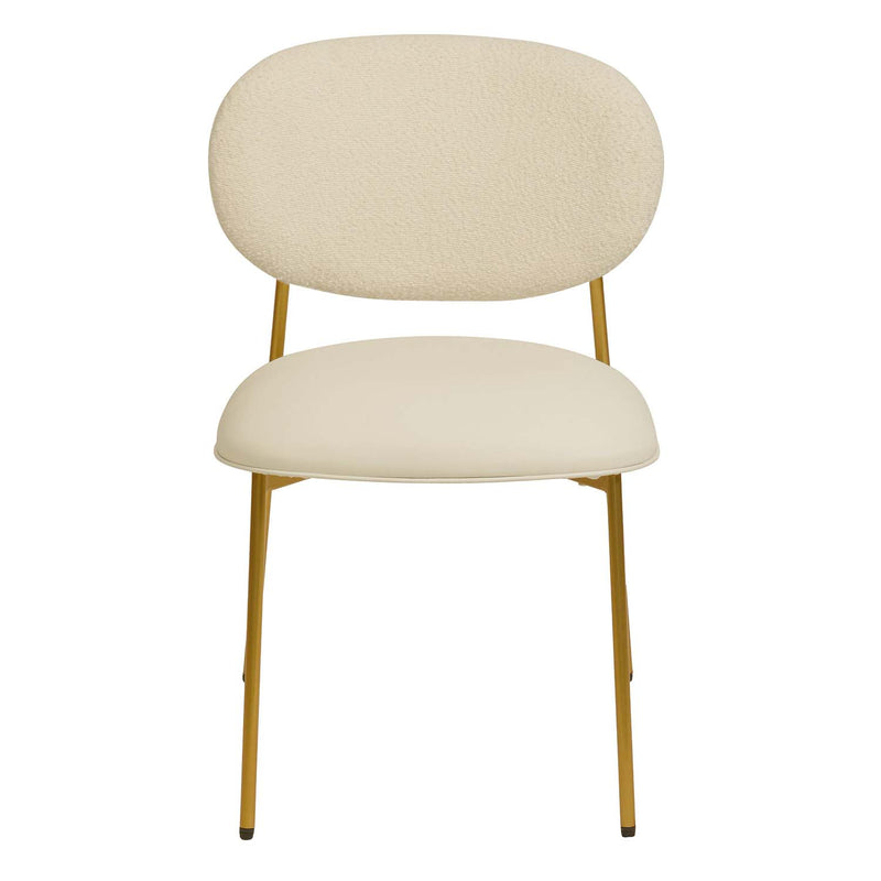 TOV McKenzie Boucle Stackable Dining Chair