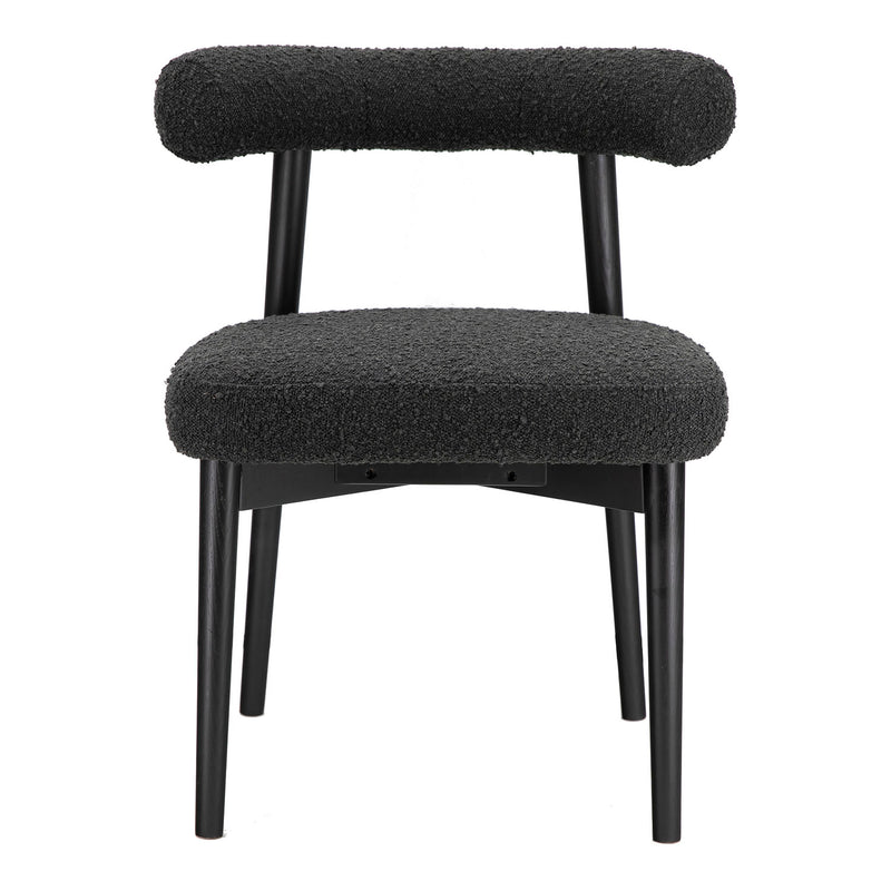 TOV Spara Black Boucle Side Chair