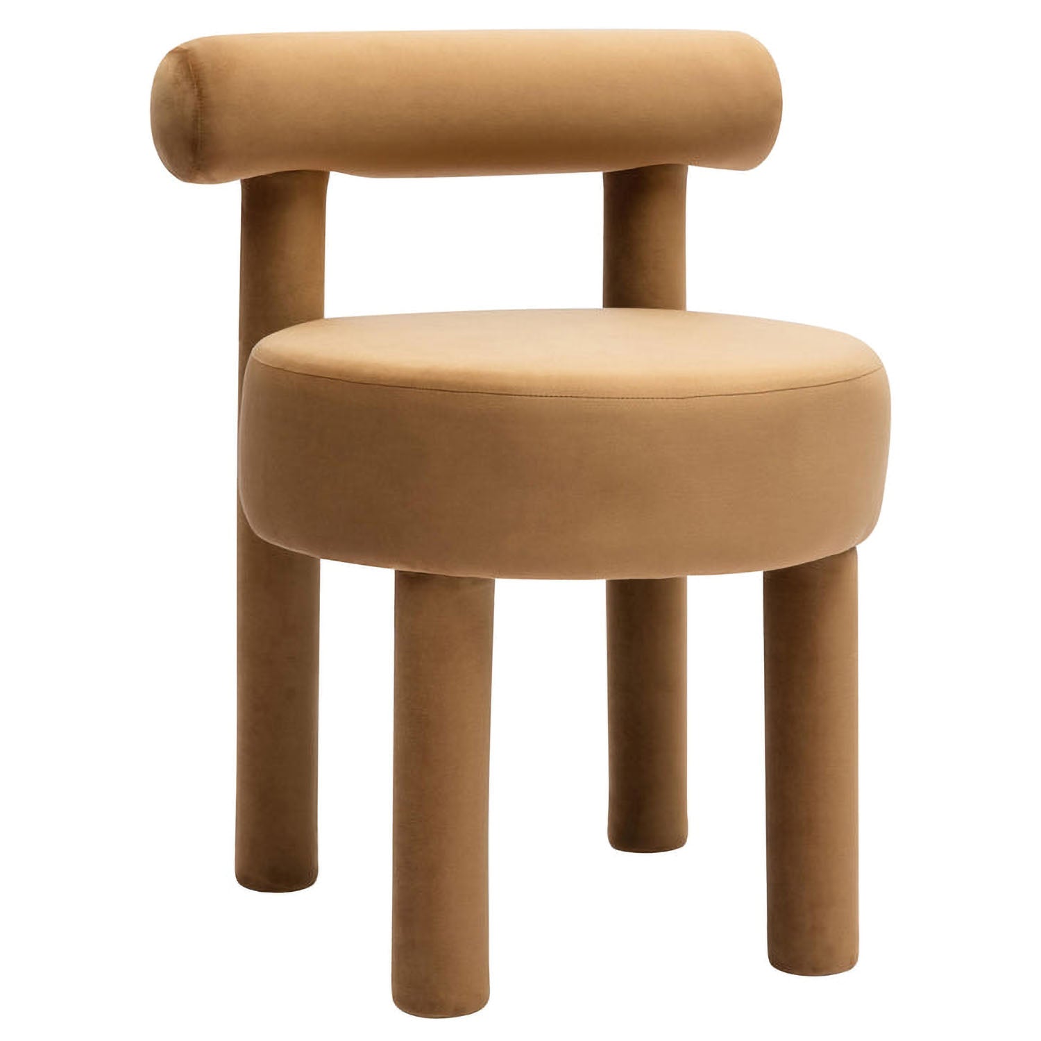 TOV Furniture Carmel Cognac Velvet Dining Chair