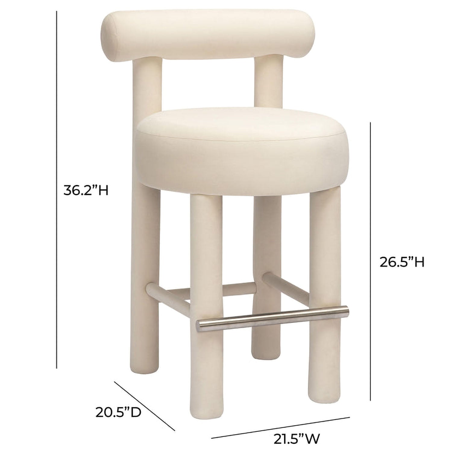 TOV Furniture Carmel Counter Stool