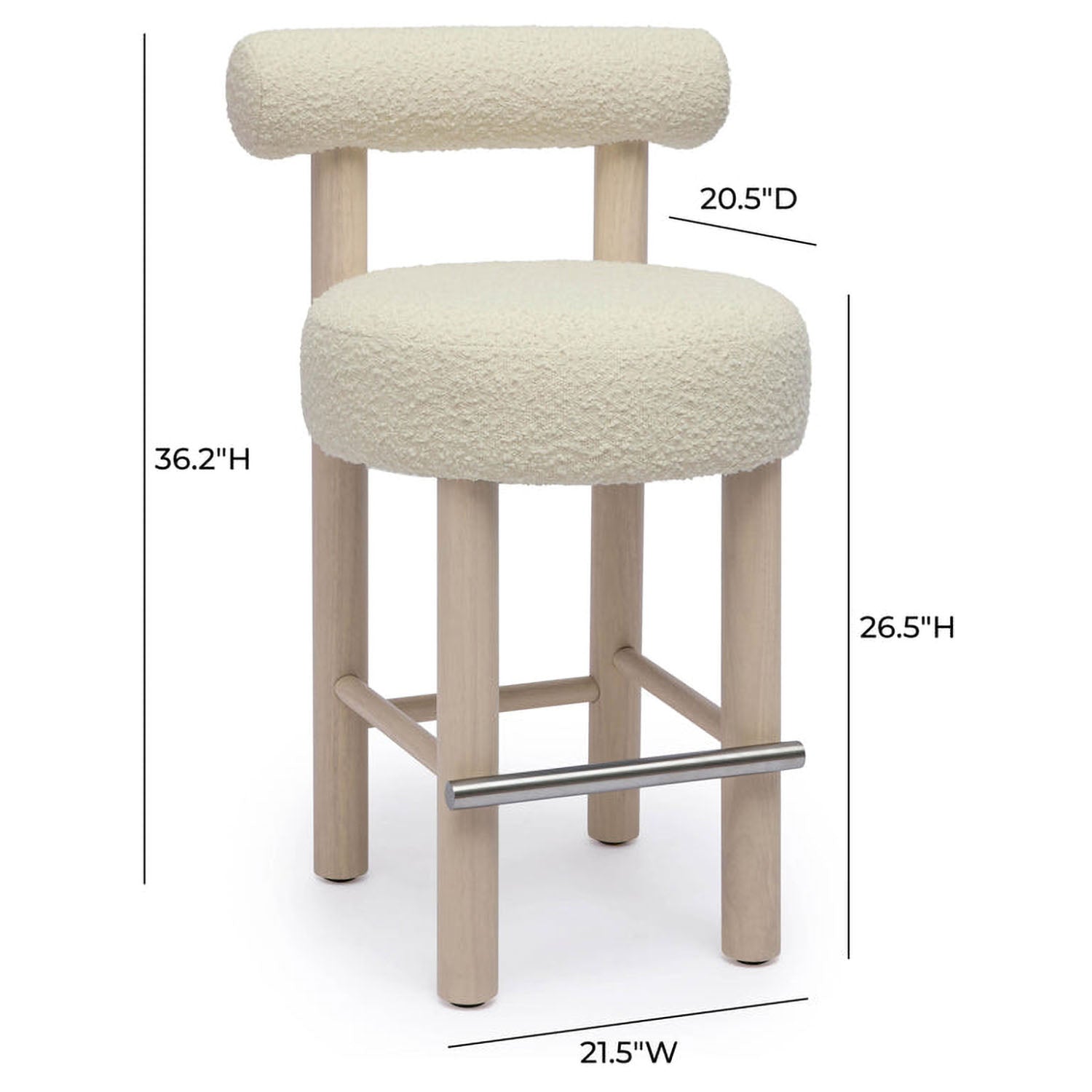 TOV Furniture Carmel Counter Stool