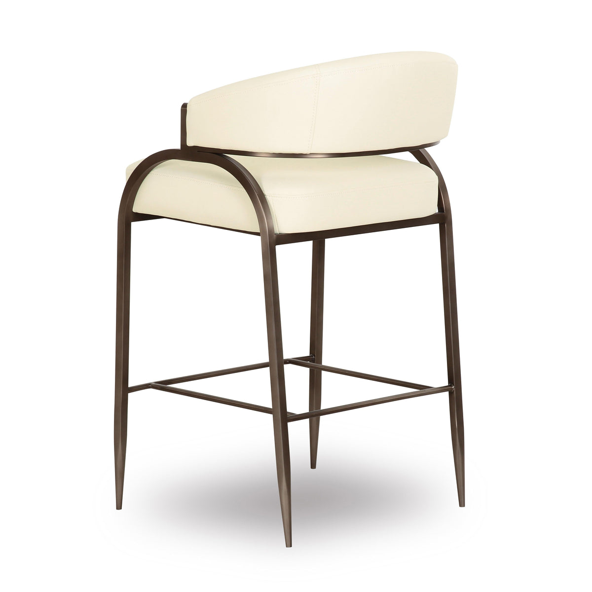 TOV Furniture Tatum Cream Performance Vegan Leather Counter Stool